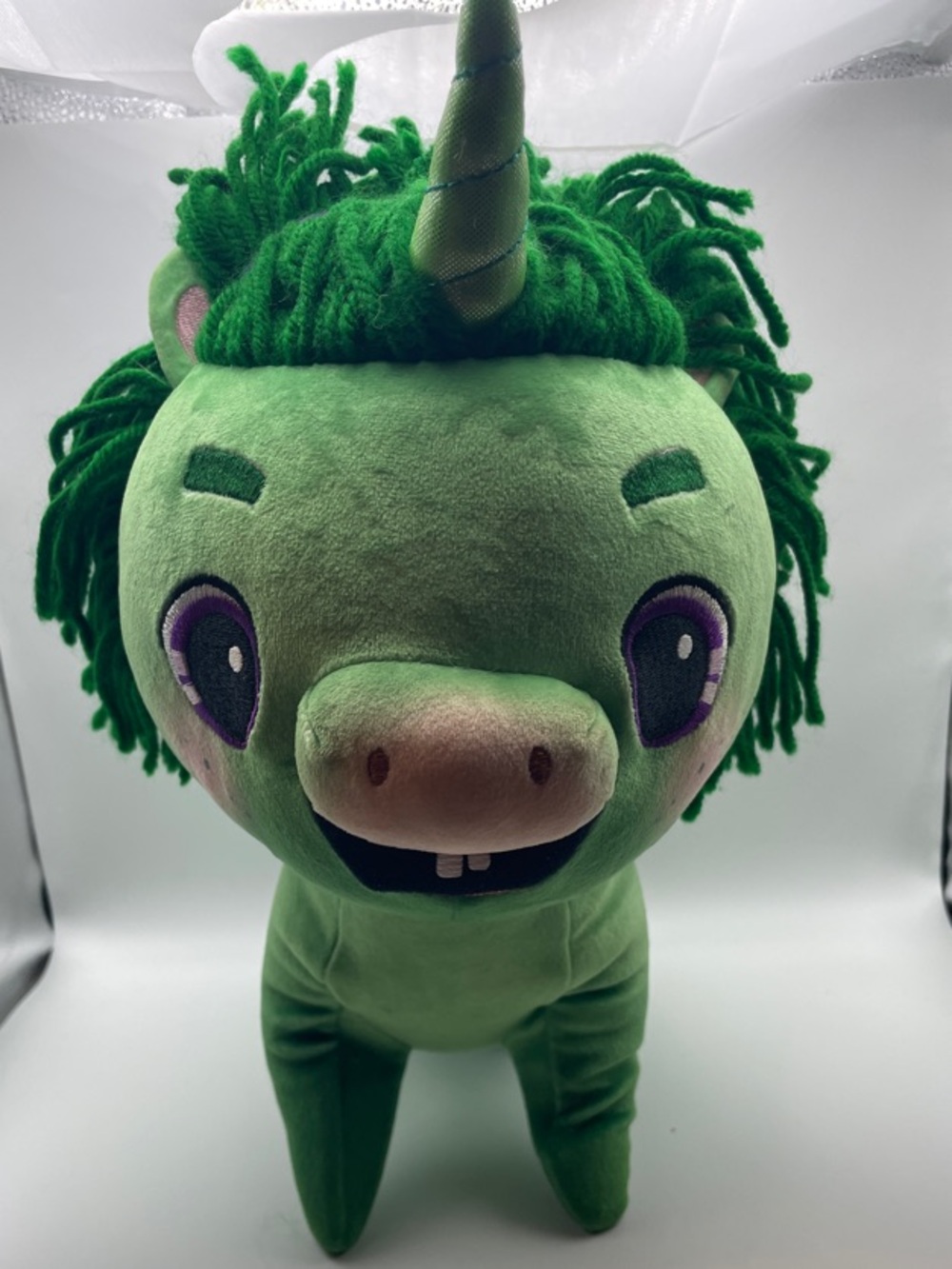 Not Quite Narwhal Juniper Pom Pom Dazzlerump 12" Plushie - Soft Huggable